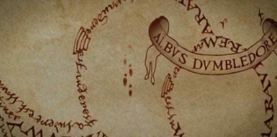 The Marauder's Map from J. K. Rowling's Harry Potter series