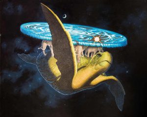 Illustration of the Discworld by Paul Kidby.