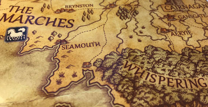 Howard Coates created stunning maps for The Fey Man