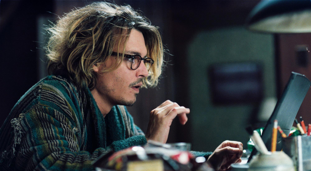 Johnny Depp portrayed many of the typical writer stereotypes in The Secret Window