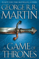 Book cover to A Game of Thrones by George R R Martin